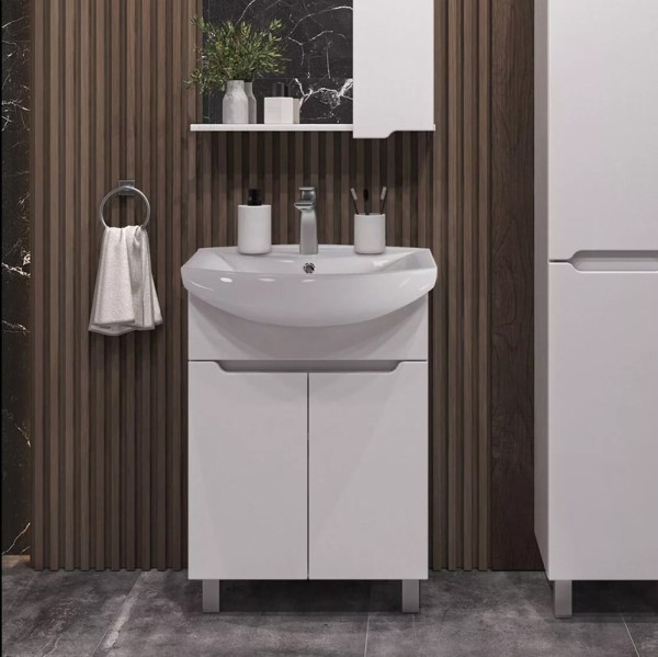 Тумба под раковину SanStar Адель 50 напольная, белая