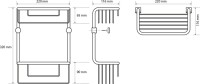 Полка Bemeta Cytro 146208182 2-ярусная