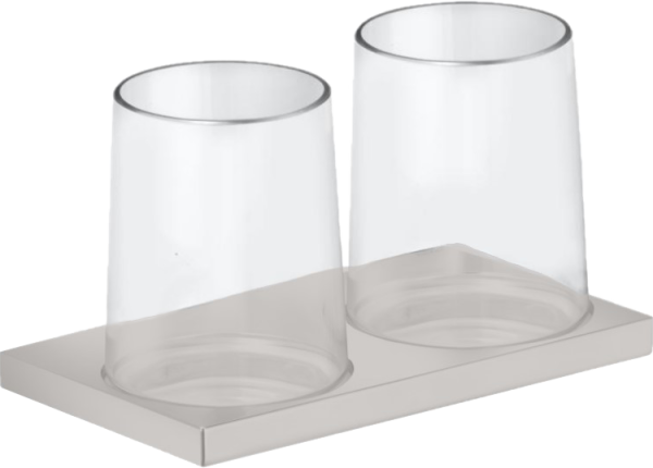 Стакан Keuco Edition 11 11151059000 двойной, никель шлифованный