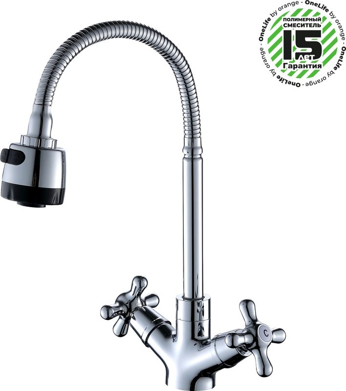 Смеситель для кухни Orange One Life One Life P03-004cr