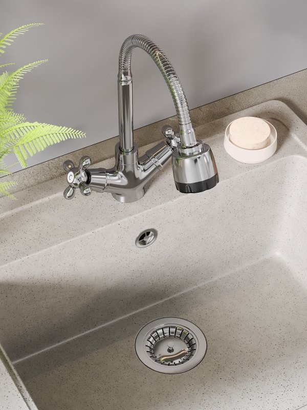 Смеситель для кухни Orange One Life One Life P03-004cr