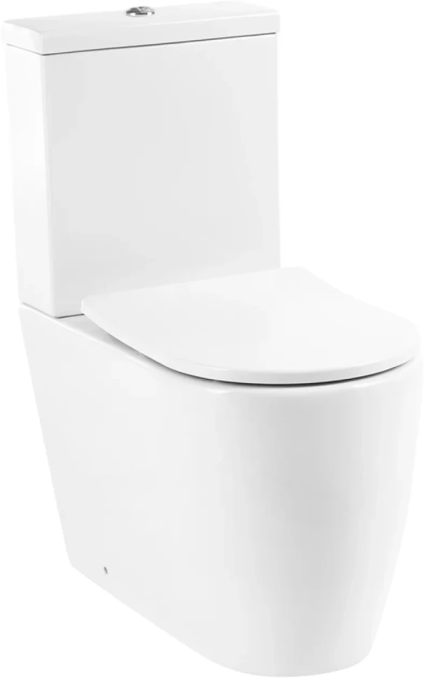 Унитаз-компакт напольный BelBagno Marino BB105CPR безободковый, крышка BB2031SC с микролифтом, бачок BB105T
