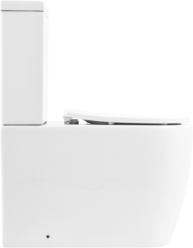 Унитаз-компакт напольный BelBagno Marino BB105CPR безободковый, крышка BB2031SC с микролифтом, бачок BB105T