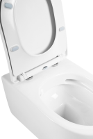 Унитаз-компакт напольный BelBagno Marino BB105CPR безободковый, крышка BB2031SC с микролифтом, бачок BB105T