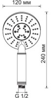 Душевая лейка Wasserkraft A058