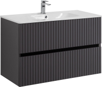 Тумба под раковину Art&Max Torino 90 подвесная, графит