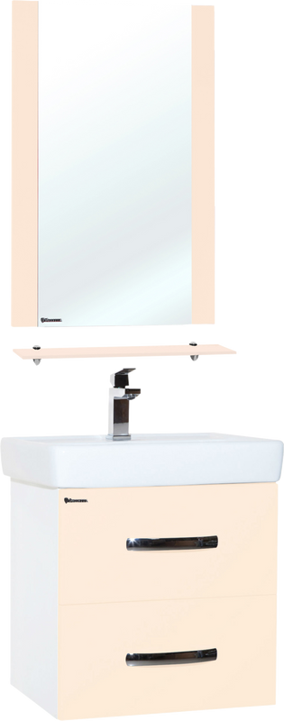 Мебель для ванной комнаты Bellezza Рокко 50 подвесная, бежевая