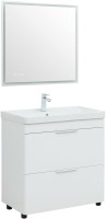 Мебель для ванной комнаты Aquanet Ирис new 80 напольная, 2 ящика
