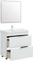 Мебель для ванной комнаты Aquanet Ирис new 80 напольная, 2 ящика