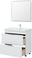 Мебель для ванной комнаты Aquanet Ирис new 80 напольная, 2 ящика