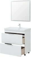 Мебель для ванной комнаты Aquanet Ирис new 80 напольная, 2 ящика