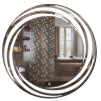 Зеркало MIXLINE "Беатрис" D800 сенсорный выключатель, светодиодная подсветка,с гравировкой Зеркало MIXLINE "Беатрис" D800 сенсорный выключатель, светодиодная подсветка,с гравировкой