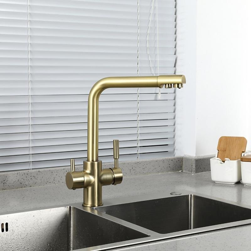 Смеситель для кухни Frap H52 F4352-4 бронза