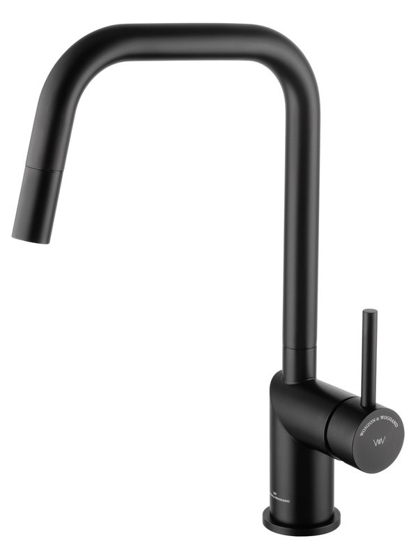 Смеситель для кухни Wonzon & Woghand WW-6018-MB матовый черный