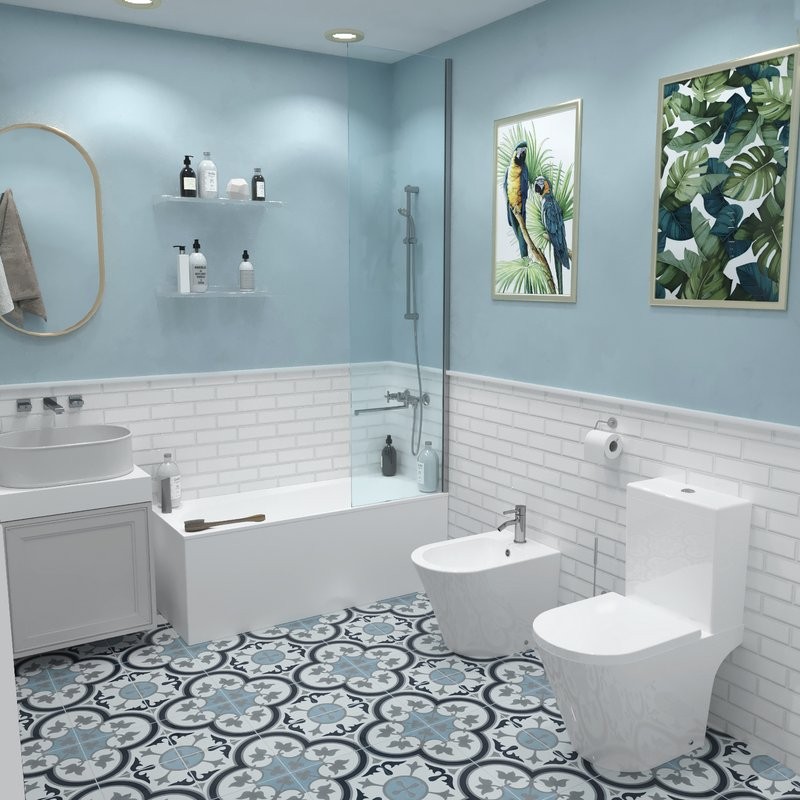 Унитаз-компакт напольный Lavinia Boho Biore 33040010 с микролифтом