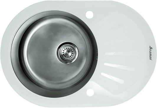 Мойка кухонная Seaman Eco Glass SMG-730W
