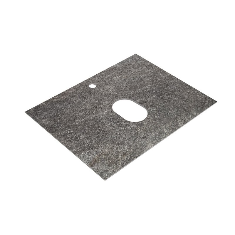 Тумба под раковину со столешницей BelBagno Kraft 60 подвесная, матовая голубая, столешница kep-60-grn