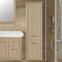 Шкаф пенал для ванной ASB-Woodline Толедо 40 капучино Шкаф пенал для ванной ASB-Woodline Толедо 40 капучино