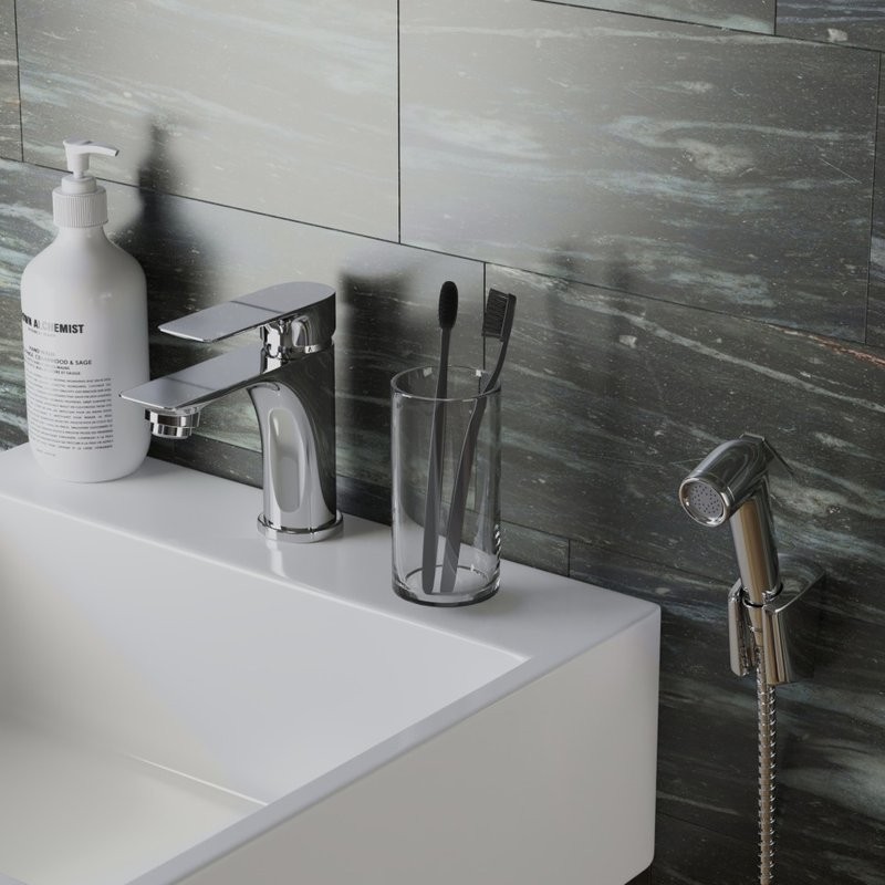 Комплект для раковины Paini Garda 76CR205/574 с гигиеническим душем