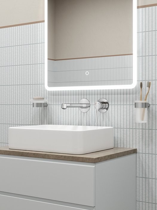 Смеситель для раковины IDDIS ODDSB00i65 С ВНУТРЕННЕЙ ЧАСТЬЮ, глянцевый хром