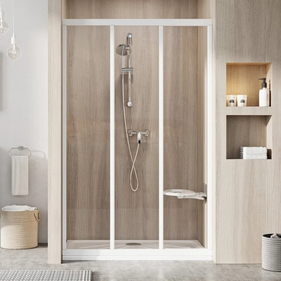 Душевая дверь в нишу Ravak Supernova ASDP3-110 Transparent, 200, профиль белый
