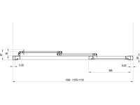 Душевая дверь в нишу Ravak Supernova ASDP3-110 Transparent, 200, профиль белый