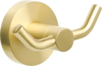Крючок Fixsen Comfort Gold FX-87005A двойной, золото сатин Крючок Fixsen Comfort Gold FX-87005A двойной, золото сатин