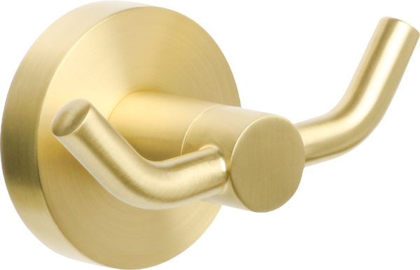 Крючок Fixsen Comfort Gold FX-87005A двойной, золото сатин