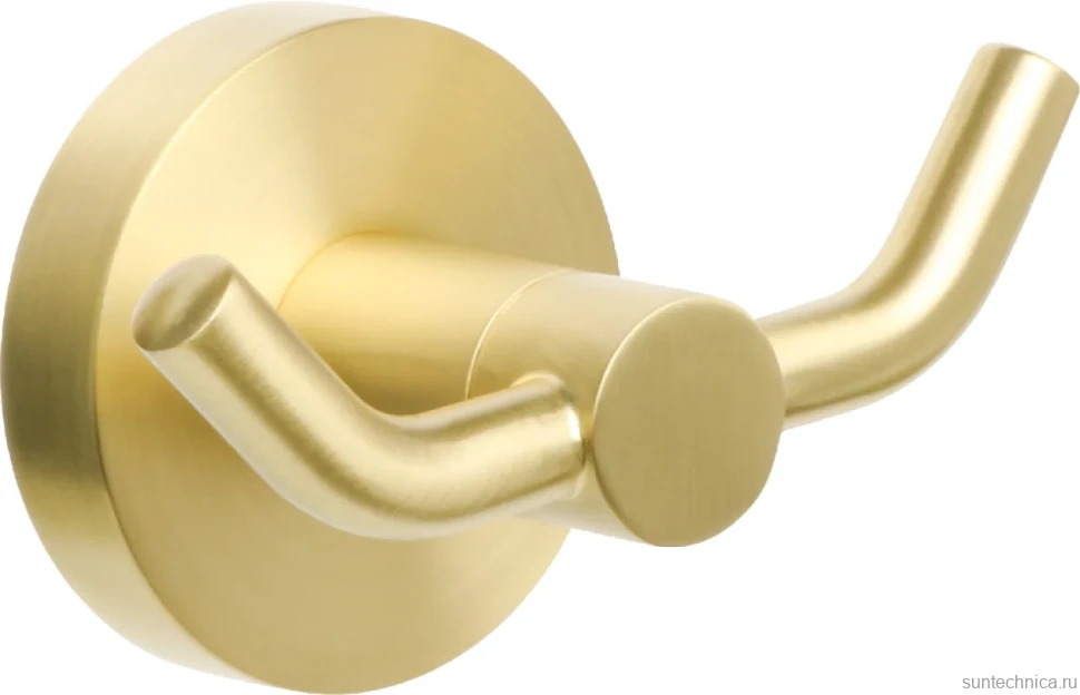 Крючок Fixsen Comfort Gold FX-87005A двойной, золото сатин