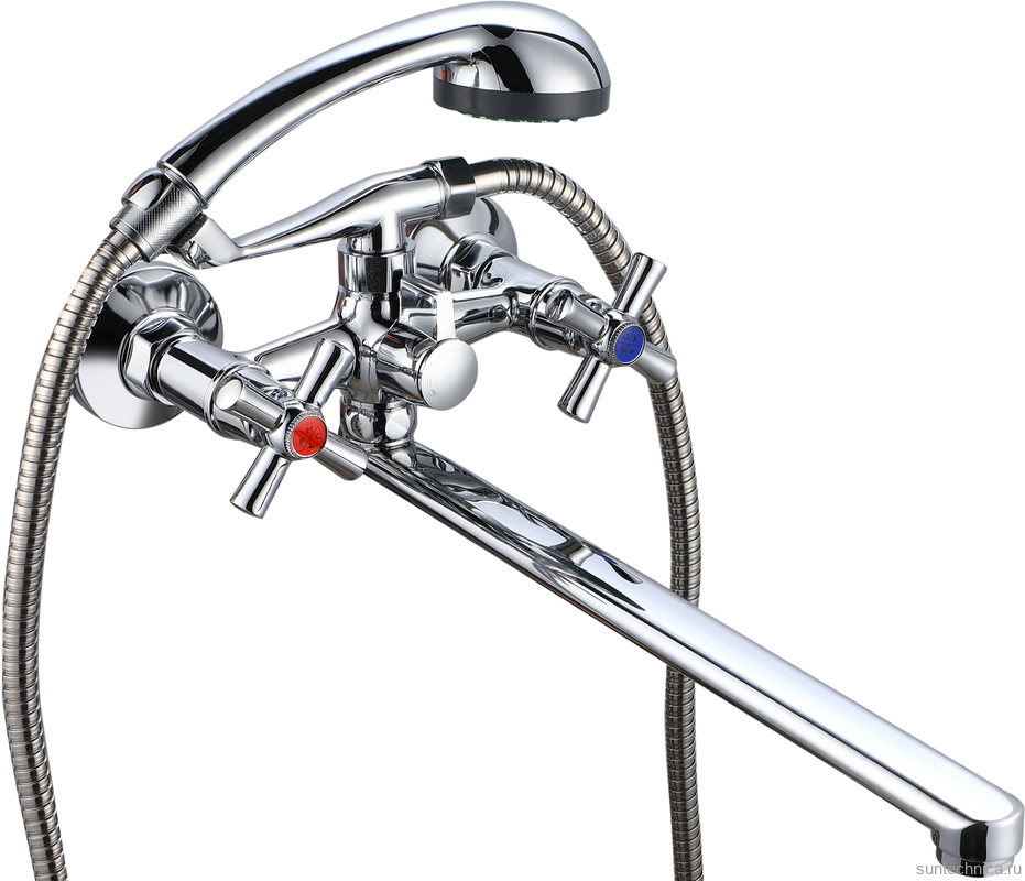 Смеситель с длинным изливом для ванны РМС SL138-140P