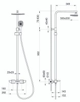 Душевая стойка Timo Helmi SX-1170/00-16