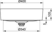Тумба с раковиной Keuco Stageline 32863 80 см, вулканит