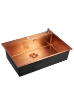 Мойка кухонная Emar PVD A EMB-125A PVD Nano Coppery Мойка кухонная Emar PVD A EMB-125A PVD Nano Coppery