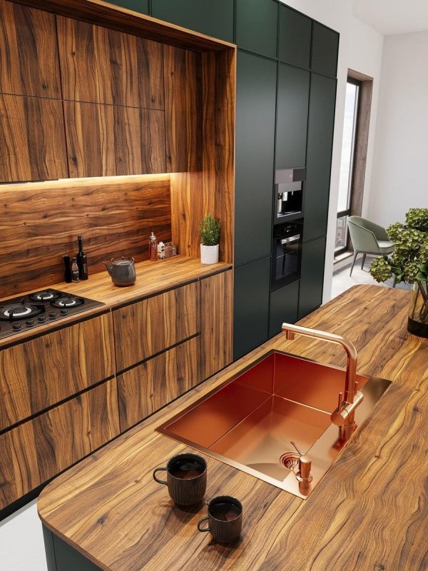 Мойка кухонная Emar PVD A EMB-125A PVD Nano Coppery