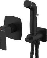 Гигиенический душ Lemark Ursus LM7219BL со смесителем, С ВНУТРЕННЕЙ ЧАСТЬЮ