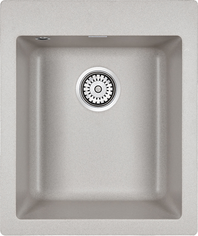 Комплект Мойка Paulmark Kante 40 PM104249-GR серый + Измельчитель Intenso