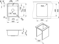 Мойка кухонная Granula Standart 4202, базальт