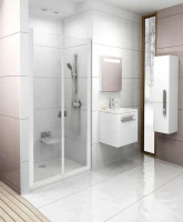 Душевая дверь в нишу Ravak Chrome CSDL2-90 Transparent, профиль белый