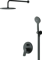 Душевой комплект AM.PM X-Joy FB85A1RH02 С ВНУТРЕННЕЙ ЧАСТЬЮ, для душа, чёрный