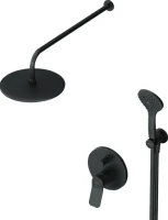 Душевой комплект AM.PM X-Joy FB85A1RH02 С ВНУТРЕННЕЙ ЧАСТЬЮ, для душа, чёрный