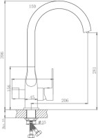 Смеситель для кухни Haiba HB533-3 HB76533-3