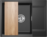 Мойка кухонная Granula Estetica 6202, шварц