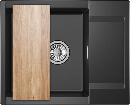 Мойка кухонная Granula Estetica 6202, шварц