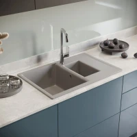 Мойка кухонная Domaci Болонья М-210-006 светло-серая Мойка кухонная Domaci Болонья М-210-006 светло-серая