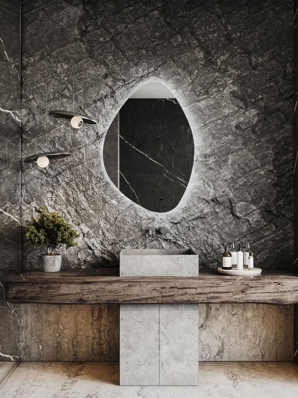 Зеркало CONTINENT Led Alma 70х100 см, сенсорное, с холодной подсветкой