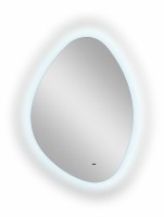 Зеркало CONTINENT Led Alma 70х100 см, сенсорное, с холодной подсветкой