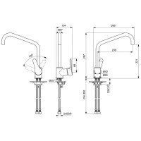 Смеситель для кухонной мойки Ideal Standard ALPHA BC660AA