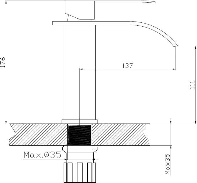 Смеситель для раковины Haiba HB12815