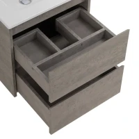 Тумба с раковиной BelBagno Kraft 50 подвесная, 2 ящика, cemento grigio
