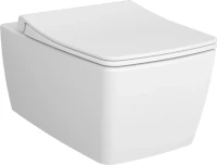 Комплект Унитаз подвесной VitrA Metropole 7672B003-0075 белый + Крышка 122-003-009 с микролифтом, белая + Инсталляция Geberit Duofix Delta 458.149.21.1 с кнопкой смыва, хром + Звукоизоляция